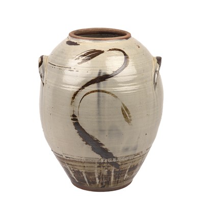 Lot 589 - Rupert Spira (b.1960) Large vessel on cream...