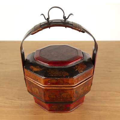 Lot 487 - Lacquered steamer basket Chinese, early 20th...