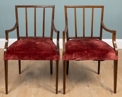 Lot 214 - A set of ten dining chairs, c.1880, attributed to Thomas Jeckyll, by Holland & Sons