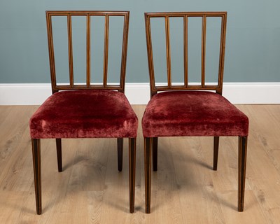Lot 214 - A set of ten dining chairs, c.1880, attributed to Thomas Jeckyll, by Holland & Sons