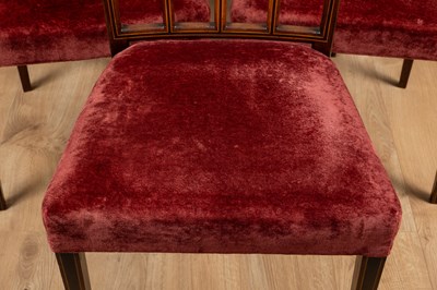 Lot 214 - A set of ten dining chairs, c.1880, attributed to Thomas Jeckyll, by Holland & Sons