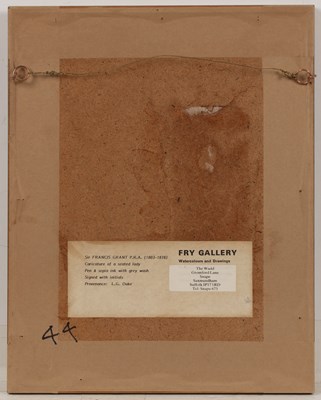 Lot 173 - Francis Grant (1803-1878) Caricature of a...