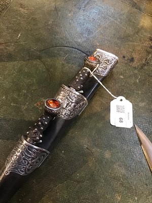 Lot 68 - A Late 19th century Scottish officers Dirk by...