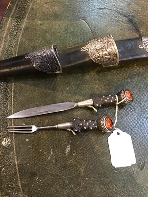 Lot 68 - A Late 19th century Scottish officers Dirk by...