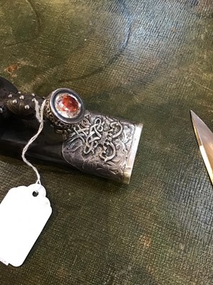 Lot 68 - A Late 19th century Scottish officers Dirk by...