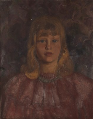 Lot 173A - Victorian School portrait of a girl with a...