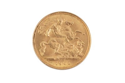 Lot 320 - An Edward VII half sovereign, dated 1902