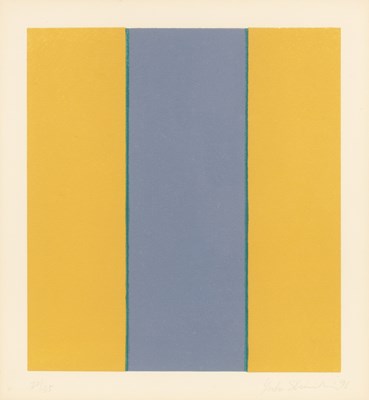 Lot 282 - Yuko Shiraishi (b.1956) Yellow and Blue...