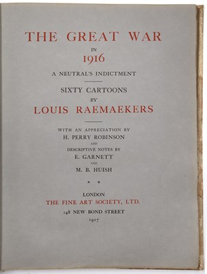Lot 756 - Raemaekers (Louis) The Great War in 1916 A...