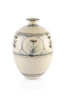 Lot 610 - Malcolm Pepper (1937-1980) Vase with foliate...