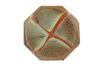 Lot 633 - Jeff Oestreich (b.1947) Footed plate octagonal...