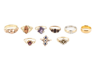 Lot 382 - A 9ct two colour gold dress ring by Clogau, of...