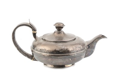 Lot 798 - A George IV silver bachelor's teapot, of...