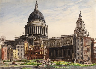 Lot 191 - John Steane (b. 1931) St Paul's Cathedral c....