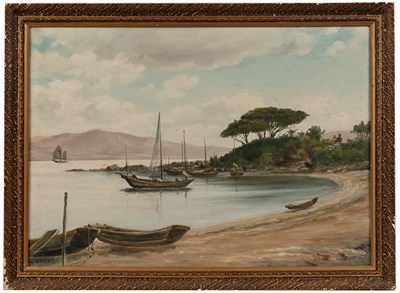 Lot 316 - W.H. Chen (20th century) A seated man with...