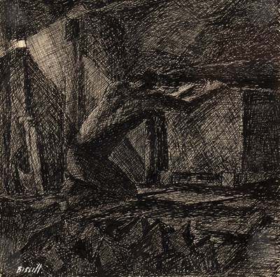 Lot 325 - George Bissill (1896-1973) A kneeling miner,...