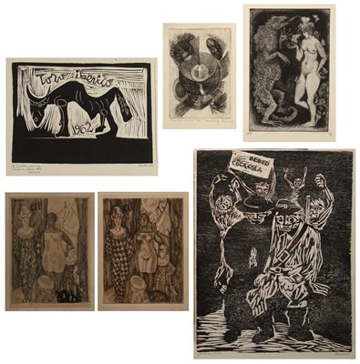 Lot 81 - A folio of unframed prints and engravings to...