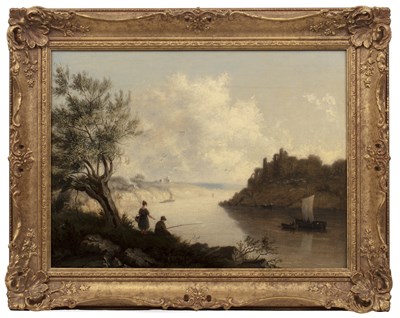 Lot 283 - English school (19th century) Figures fishing...