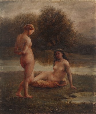 Lot 265 - English school (19th century) Two female nudes...