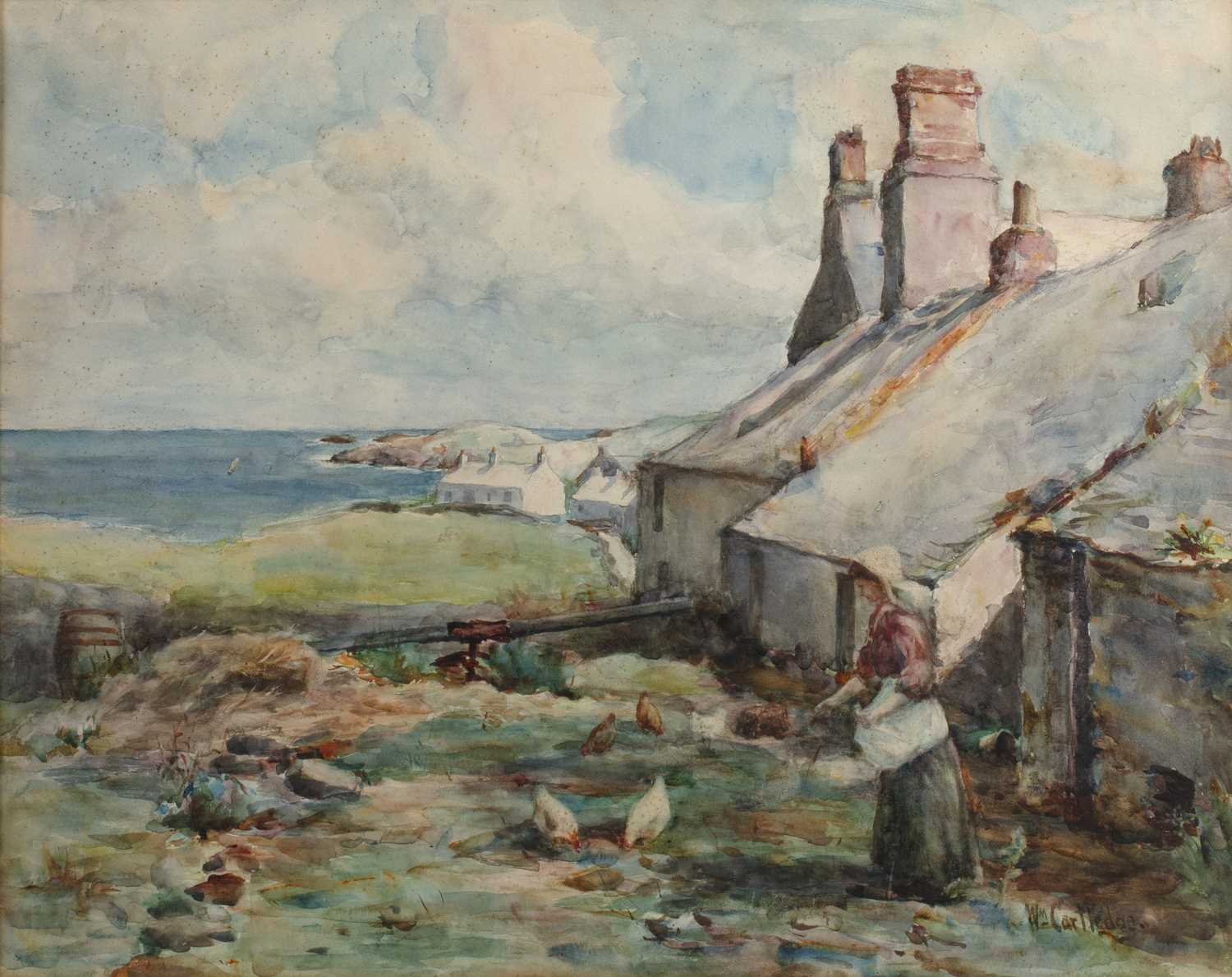 Lot 125 - William Cartledge (1891-1976) 'Cemaes Bay,...