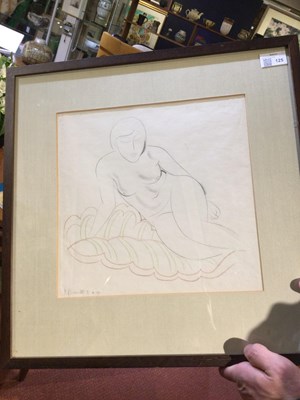 Lot 125 - Eric Gill (1882-1940) Reclining Nude, 1927...