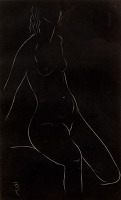 Lot 381 - Eric Gill (1882-1940) Two female nudes both...