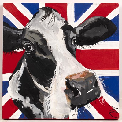 Lot 299 - Caroline Walker (20th century) Union Jack Cow,...
