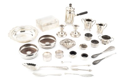 Lot 845 - A George V silver side handled cafe au lait...