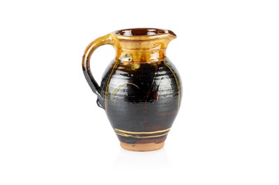 Lot 728 - Clive Bowen (b.1943) Jug with mainly dark...