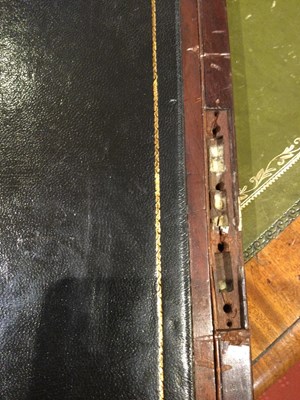 Lot 67 - A William IV mahogany naval campaign writing...