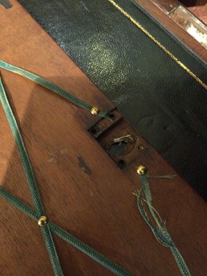 Lot 67 - A William IV mahogany naval campaign writing...
