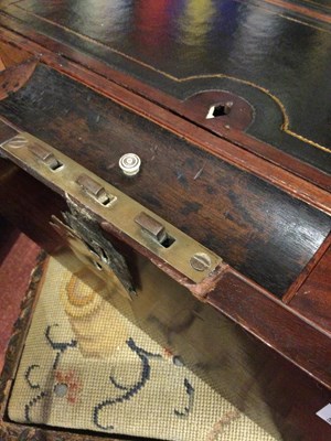 Lot 67 - A William IV mahogany naval campaign writing...