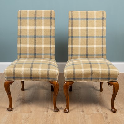 Lot A pair of George I-style walnut side chairs