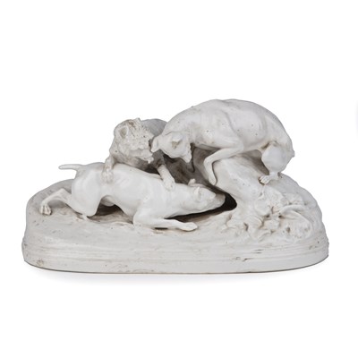 Lot 9 - Pierre Jules Mene (1810-1879), A Porcelain...