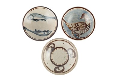 Lot 678 - Svend Bayer (b.1946) Three bowls one decorated...