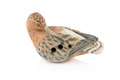 Lot 570 - Neil Ions (b.1949) Godwit ocarina earthenware...