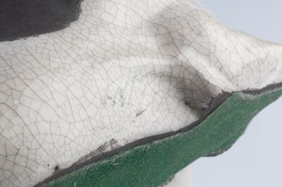Lot 668 - Lawson Rudge (b.1936) Model of a cow raku...