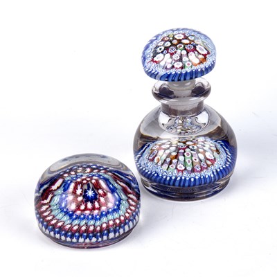 Lot 8 - An antique millefiori glass paperweight...