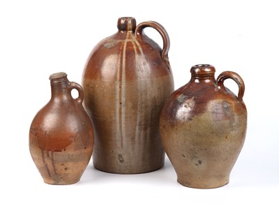 Lot 396 - An 18th century German salt glazed stoneware...