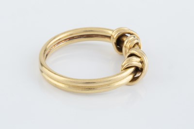 Lot 252 - An 18ct gold dress ring by Tiffany & Co.,...