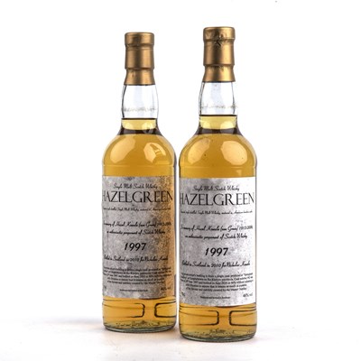 Lot 306 - Two 70cl bottles of whisky labeled Hazelgreen...