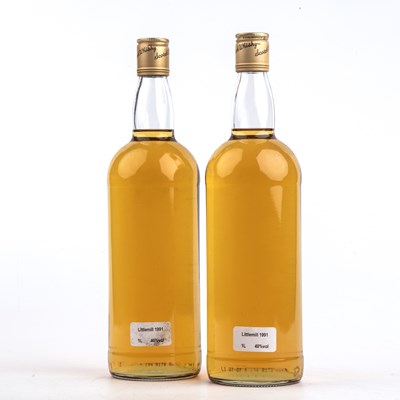 Lot 316 - Two 1 Litre bottles of Littlemill 1991 whisky 40%