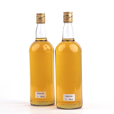 Lot 319 - Two 1 Litre bottles of Littlemill 1991 whisky 40%