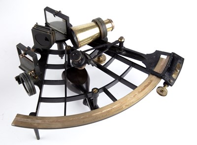 Lot 55 - A brass sextant by Heath and Co London, with...