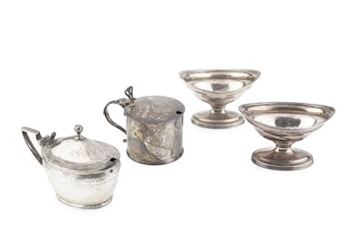 Lot 837 - A pair of George III silver boat shaped...