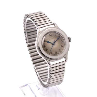 Lot Stainless steel cased wristwatch by Longines...