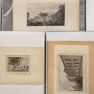 Lot 38 - A collection of unframed engravings of Oxford...
