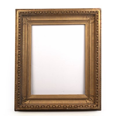 Lot 575 - An early 19th century gilt frame, the fluted...