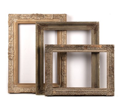 Lot 574 - An 18th century style gesso frame with del...