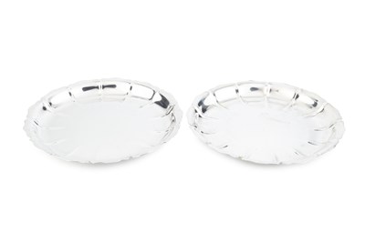 Lot A pair of George V Scottish silver dishes, of...